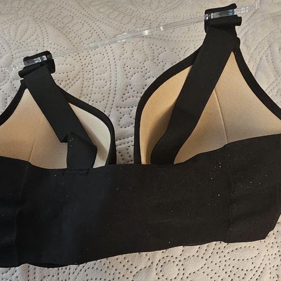 New Spanx Bra-llelujah Illusion Lace Full Coverage Back Closure Bra Black - Picture 2 of 3